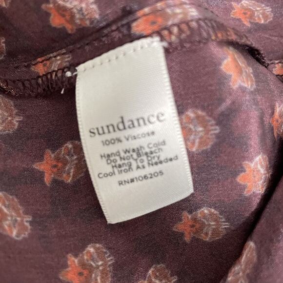 Sundance Women's‎ Boho Kurta Tunic Dress Split Sides Silky V-neck Petite XS - Picture 4 of 15